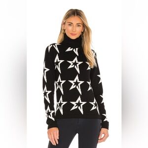 NWOT Perfect Moment Star Dust Sweater in Black and White star